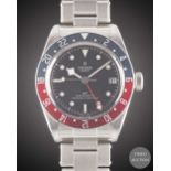 A GENTLEMAN'S STAINLESS STEEL ROLEX TUDOR GMT SELF WINDING BRACELET WATCH DATED 2018, REF. 79830RB