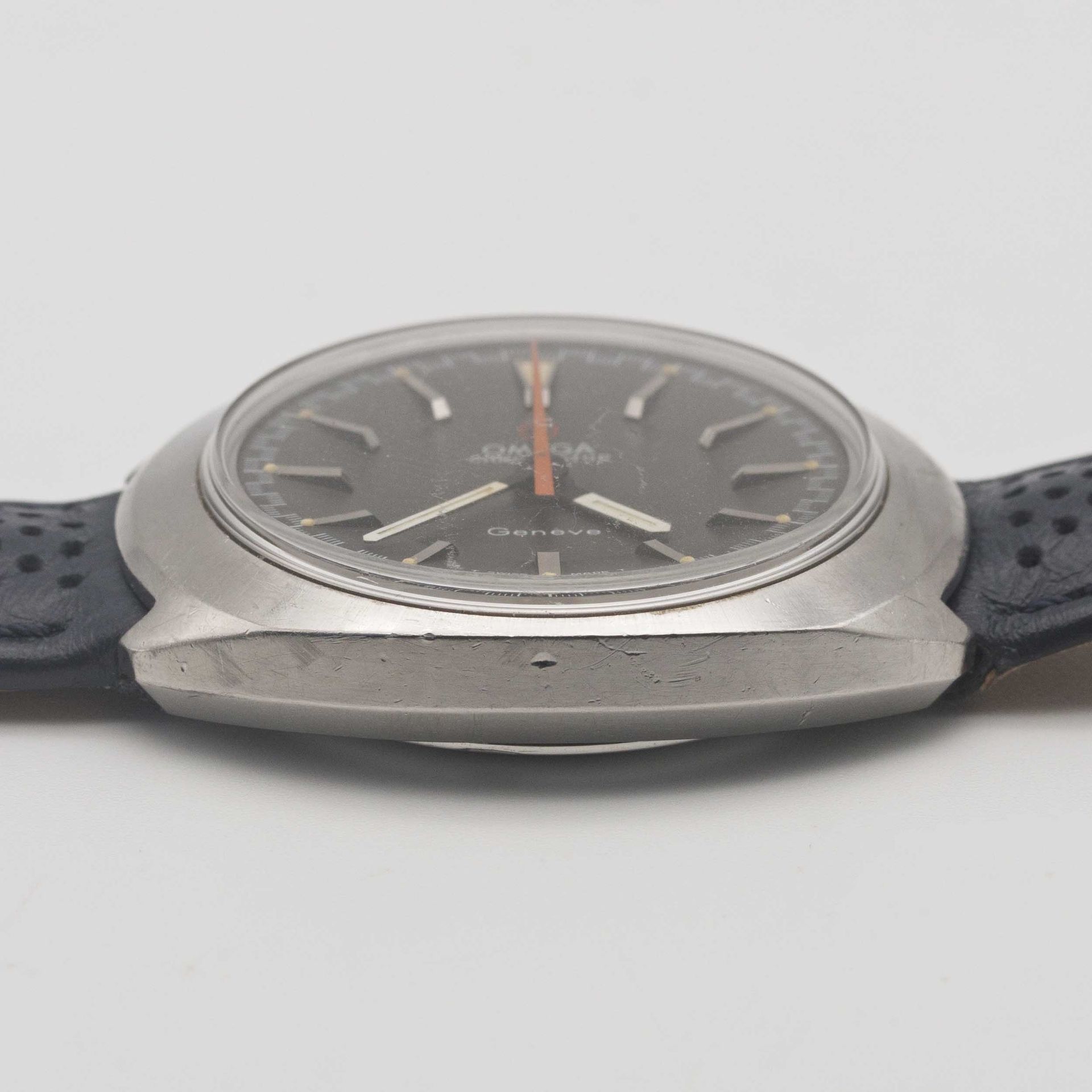 A GENTLEMAN'S STAINLESS STEEL OMEGA CHRONOSTOP DRIVERS WRIST WATCH CIRCA 1967, REF. 145.010 WITH - Image 9 of 9