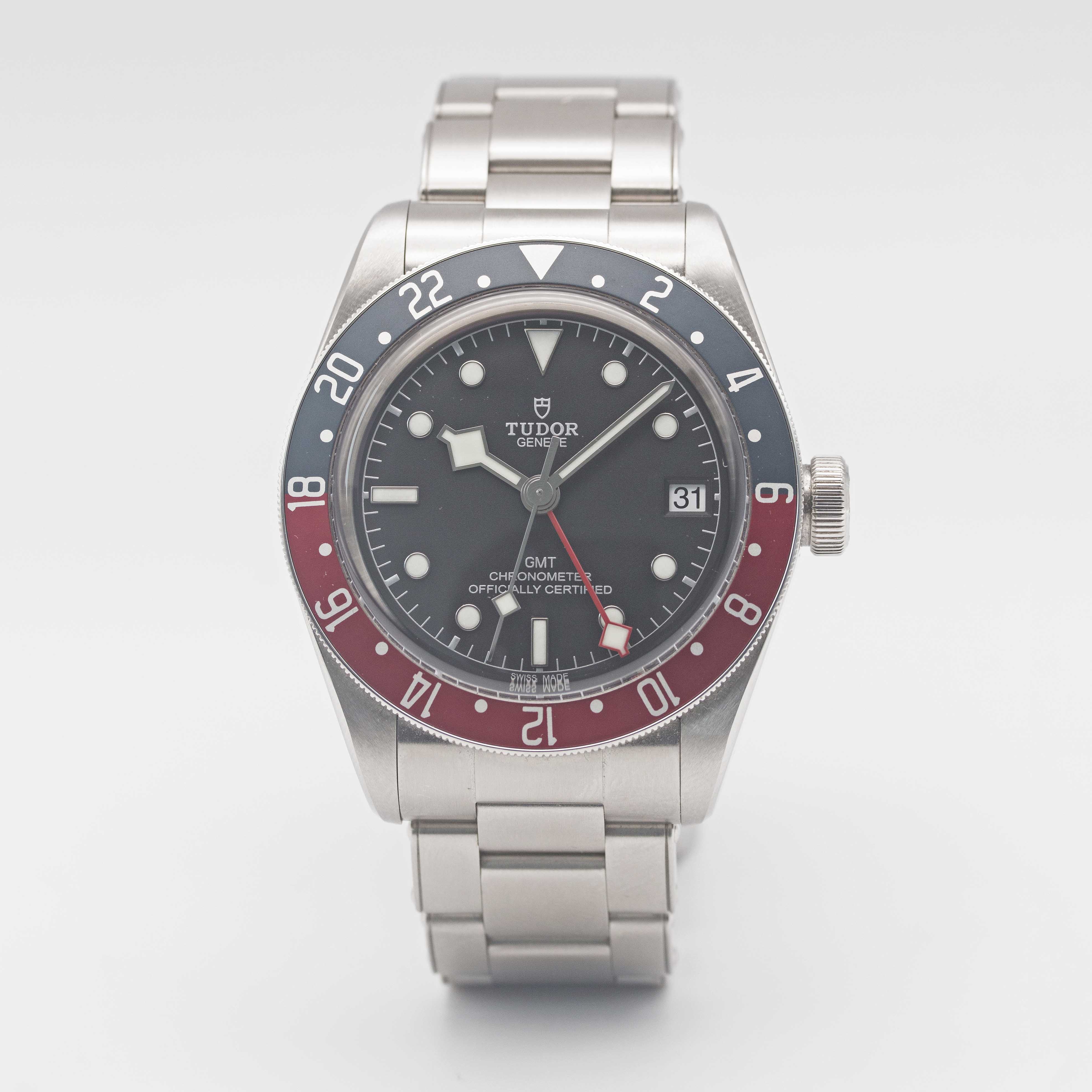 A GENTLEMAN'S STAINLESS STEEL ROLEX TUDOR GMT SELF WINDING BRACELET WATCH DATED 2018, REF. 79830RB - Image 2 of 11