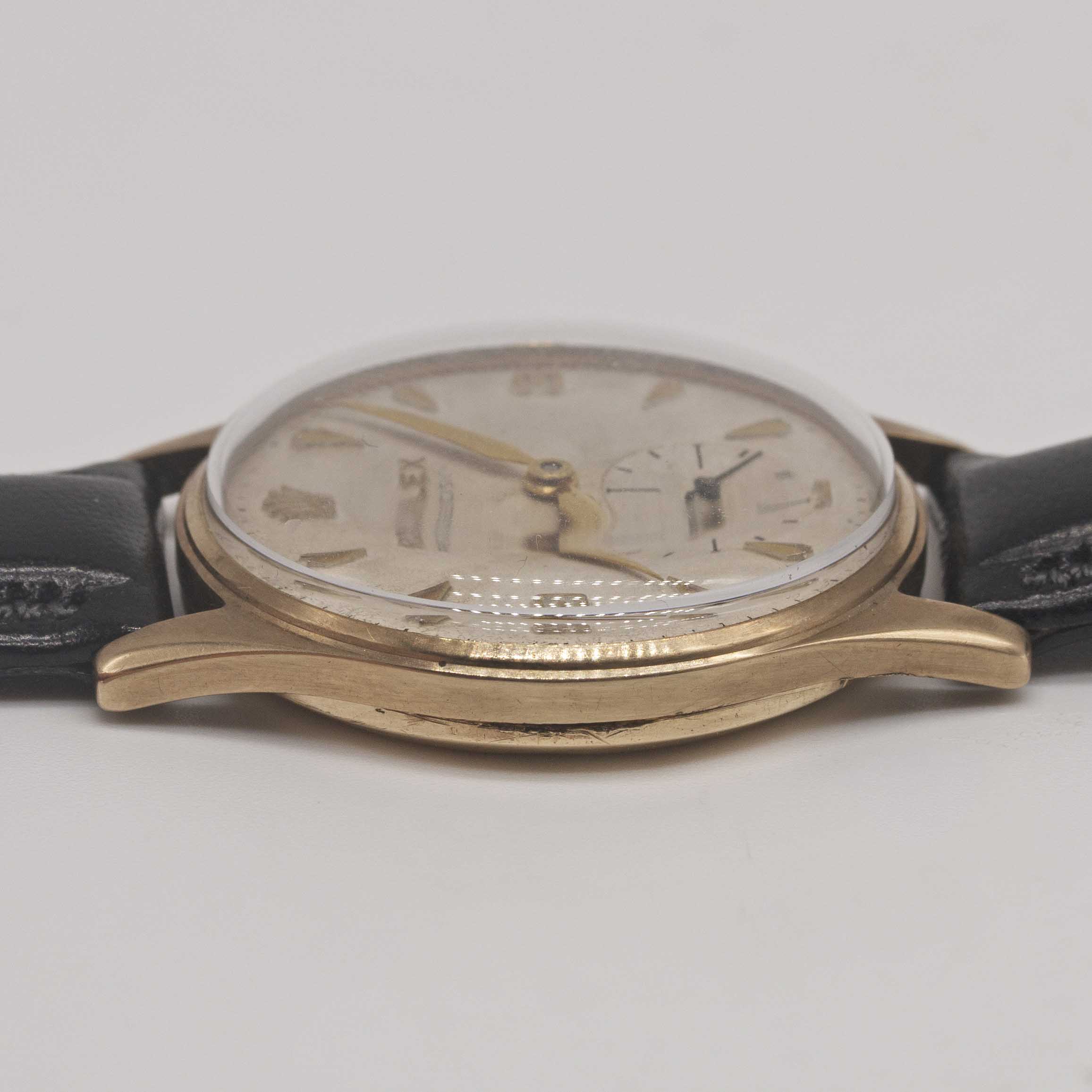 A GENTLEMAN'S 9CT SOLID GOLD ROLEX PRECISION WRIST WATCH CIRCA 1958 Movement: 17J, manual wind, cal. - Image 10 of 10