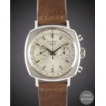 A GENTLEMAN'S STAINLESS STEEL HEUER CAMARO CHRONOGRAPH WRIST WATCH CIRCA 1970, REF. 9220T WITH