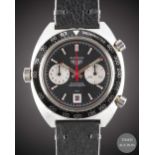 A GENTLEMAN'S STAINLESS STEEL HEUER "VICEROY" AUTAVIA CHRONOGRAPH WRIST WATCH CIRCA 1970s, REF.