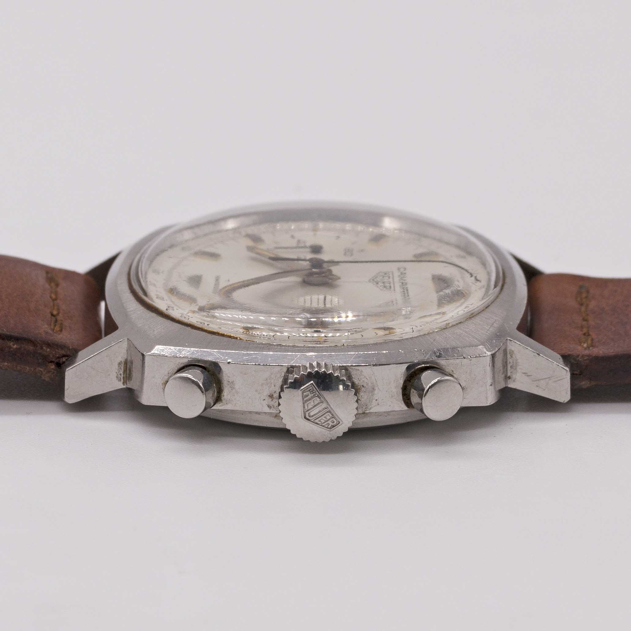 A GENTLEMAN'S STAINLESS STEEL HEUER CAMARO CHRONOGRAPH WRIST WATCH CIRCA 1970, REF. 9220T WITH - Image 7 of 9