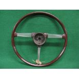 Steering wheel reputedly for a Vauxhall H or L Type - 17" in dia