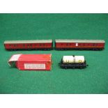 Hornby Dublo United Dairies six wheel tank wagon with high stantions,