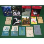 Quantity of vehicle hand books for 1950's Anglia and Prefect, Austin 7 (Mini),