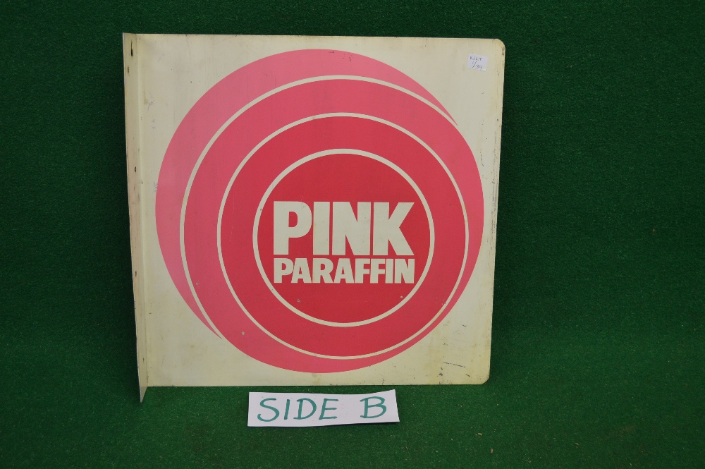 Double sided tin advertising sign for Pink Paraffin, - Image 2 of 2