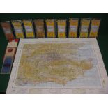 A Not To Be Published 1935 military edition OS map of SE England & London,