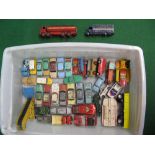 Approx thirty nine Dinky vehicles to include: Leyland Octopus Esso Petroleum Co Ltd and Guy Lyons