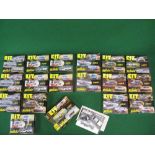 Eighteen boxed and unmade Solido 1:43 scale metal rally car kits to comprise: three Alpine 1600,