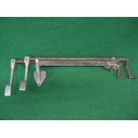 Unusual item with two alloy pedals on shafts, large bracket embossed ESI,