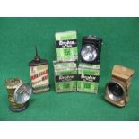 Three boxed Drydex front cycle lamps,