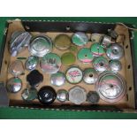 Box of filler caps (some with keys),