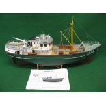 Beautifully built radio controlled model of a 1970's English built trawler Nordkap 476 constructed