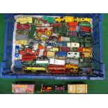 Approx fifty playworn mostly Lesney/Matchbox diecast vehicles to include: Morestone, Charbens,