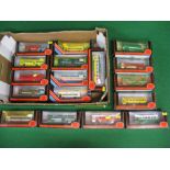 Seventeen 1:76 scale EFE double and single deck buses including a 1998 Duxford EFE Show Bus,