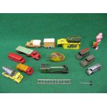 Mixed lot of tinplate, diecast and plastic toys from Corgi, Triang Minic,