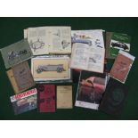 Quantity of hand books and owners manuals for Austin 10/4, Opel Olympia, Wolseley 6/110,