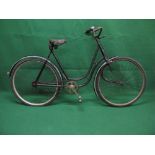 Pre-War German Goricke bicycle with unusual forward curving front forks,
