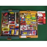 Two boxes of approx forty five model Post vehicles from around Europe,