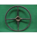 Surprisingly heavy large steering wheel with spline fitting,