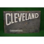 Enamel advertising sign for Cleveland Guaranteed,