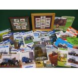 Quantity of tractor, farm and estate equipment brochures from Ford, Deutz, Zetor, Bamford, MF,