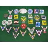 Twenty Nine assorted car and Veteran Motorists Club badges