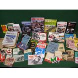 Quantity of motorcycling ephemera, books, sale brochures, transfer,