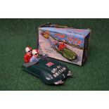 Made in Hong Kong friction drive Bob Sled in British Racing Green Great Britain 1 livery,