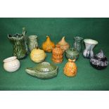 Group of Sylvac pieces to include: two celery jars, jug, one vase, cucumber dish,