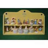 Group of eleven Border Fine Arts Beatrix Potter figures together with four trinket boxes and