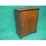 Mahogany table cabinet having string inlaid decoration,