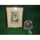 A Vesely, framed photograph of a mother and two children,