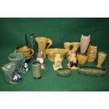 Group of Sylvac to include: vases, money box, jug and other pieces,