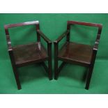 Pair of Margaret Muir armchairs with makers labels