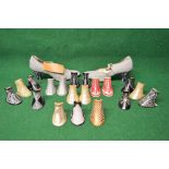 Group of Nineteen ladies heels set with non precious jewels together with a pair of ladies shoes