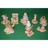Group of eight Border Fine Arts Beatrix Potter figures to comprise: BP6 Mrs Tiggywinkle The Washer