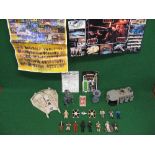 Quantity of 1970's/1980's Star Wars items to include: a Snowspeeder, Imperial Troop Transporter,