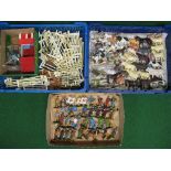 Quantity of plastic Britains farm workers, animals, fencing, scare crows, sacks,