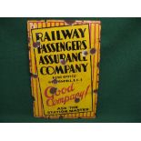 Station enamel sign for Railway Passengers Assurance Company Head Office, 64 Cornhill, EC3,