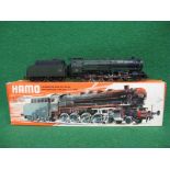 Boxed Hamo (made by Marklin) HO scale SNCF 2-10-0 steam locomotive with bogie tender No.