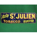 Enamel advertising sign for Ogdens St Julien Tobacco, Cool & Fragrant,