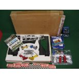 Scalextric, lot to comprise: set with BRM and McLaren F1 cars (lid missing),