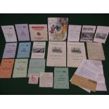 Quantity of Rail Tour and Open Day itineraries from the 1950's to the 1990's,