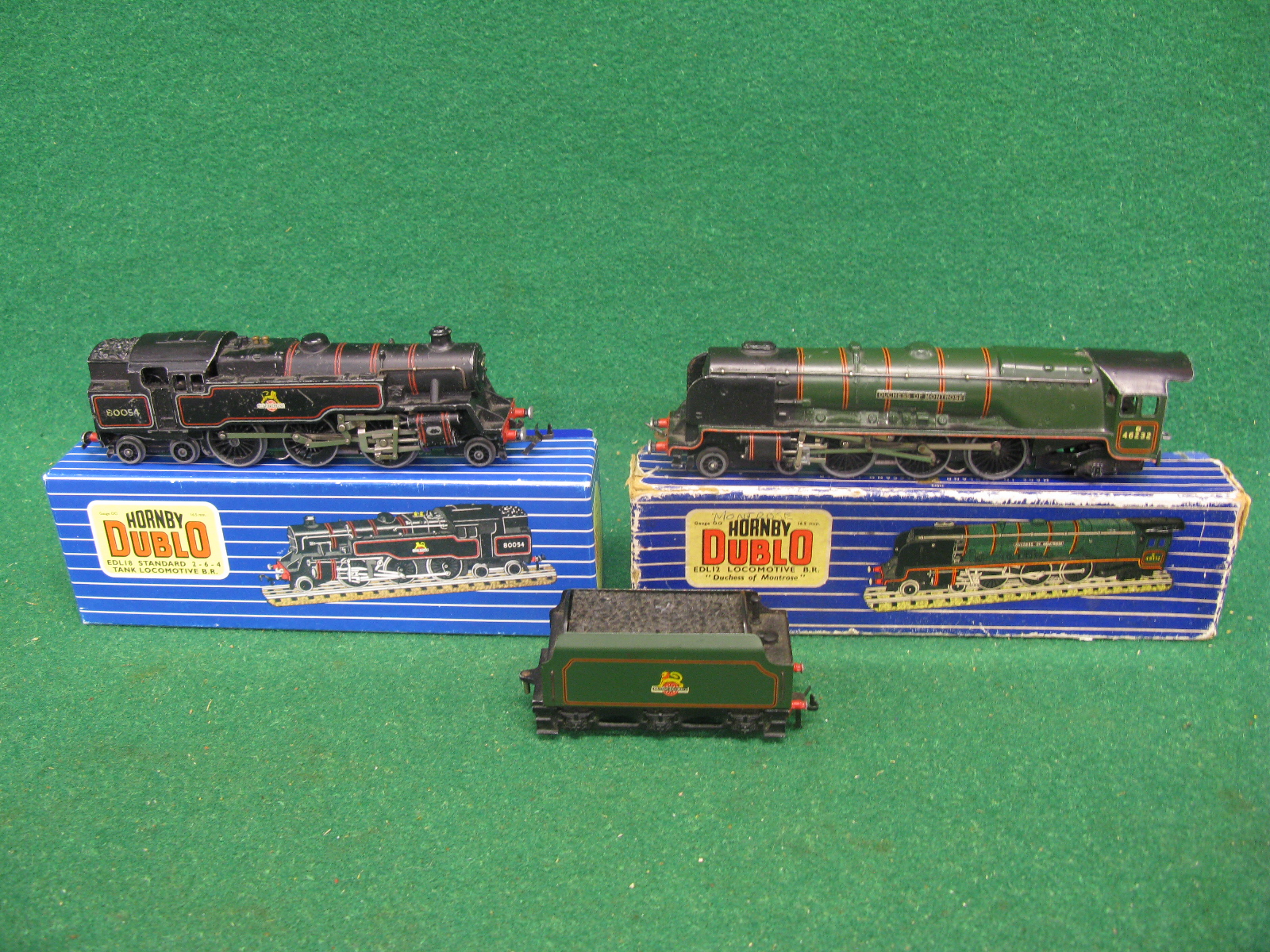 Two Hornby Dublo 3 Rail locomotives to comprise: EDL18 4MT 2-6-4T No.