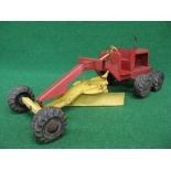 Triang tinplate six wheel grader with working steering and adjustable dozer blade,