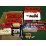 Seven 1990's boxed Matchbox Collectables or large Models Of Yesteryear to comprise: three horse
