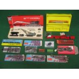 Box of mostly boxed OO/HO scale items Made by Jouef, Hornby Dublo,