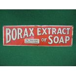 Small tin sign for Borax Extract Of Soap, For Washing Everything,